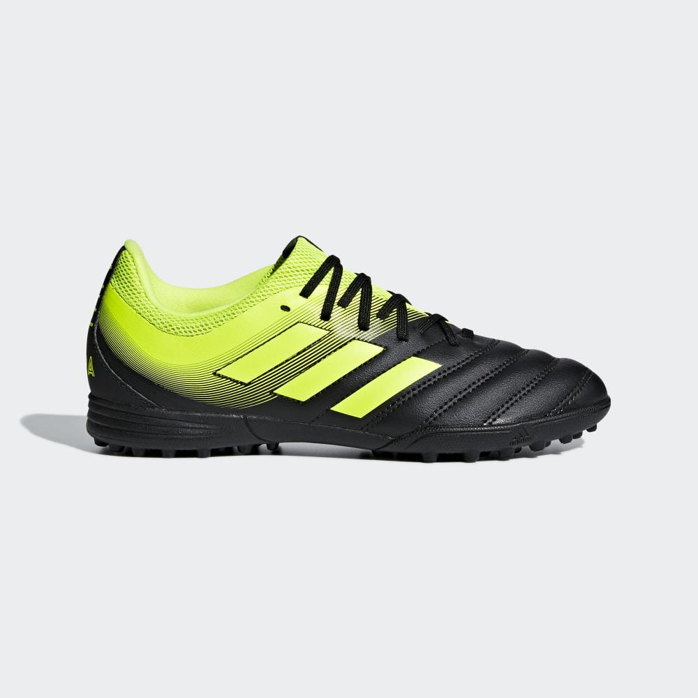 Adidas Boys' Copa 19.3 Turf Football Shoes Black/Yellow Ireland D98085